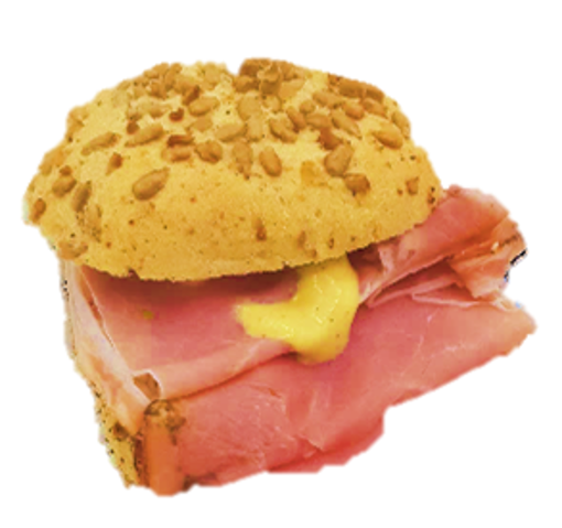 Afbeelding van Ciabatta wit met rogge beenham