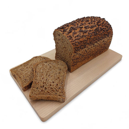 Afbeelding van Binnenveld bruin meergranenbrood met lijnzaad deco heel