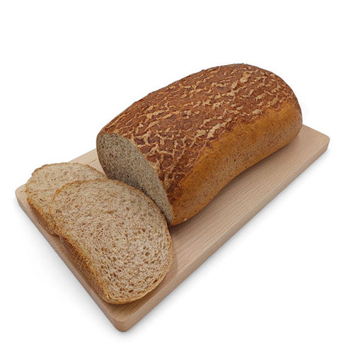Afbeelding van Bruin tarwe vloerbrood met tijgerkorst heel