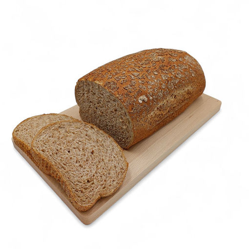 Afbeelding van Volkoren tarwe molenbrood met rogge deco heel