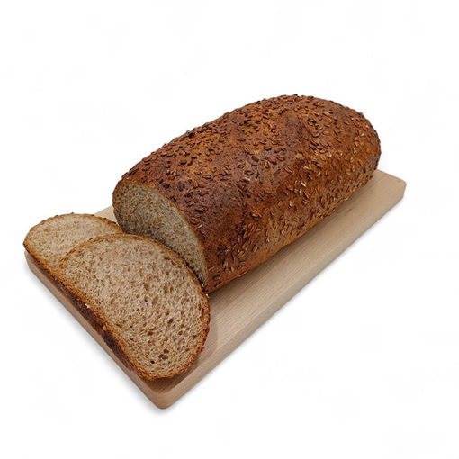 Afbeelding van Volkoren tarwe vloerbrood met havervlokken deco heel