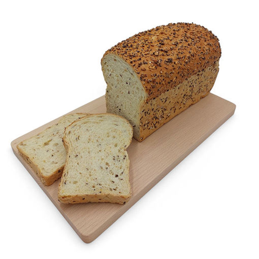 Afbeelding van Wit meergranenbrood met gemengde zaden deco heel