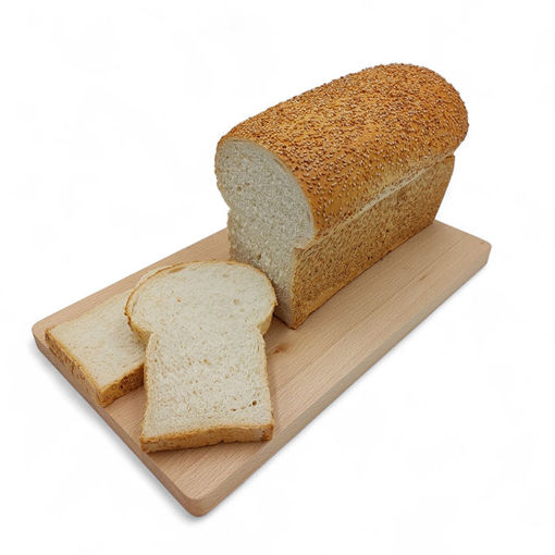 Afbeelding van Wit tarwebrood met sesamzaad deco heel